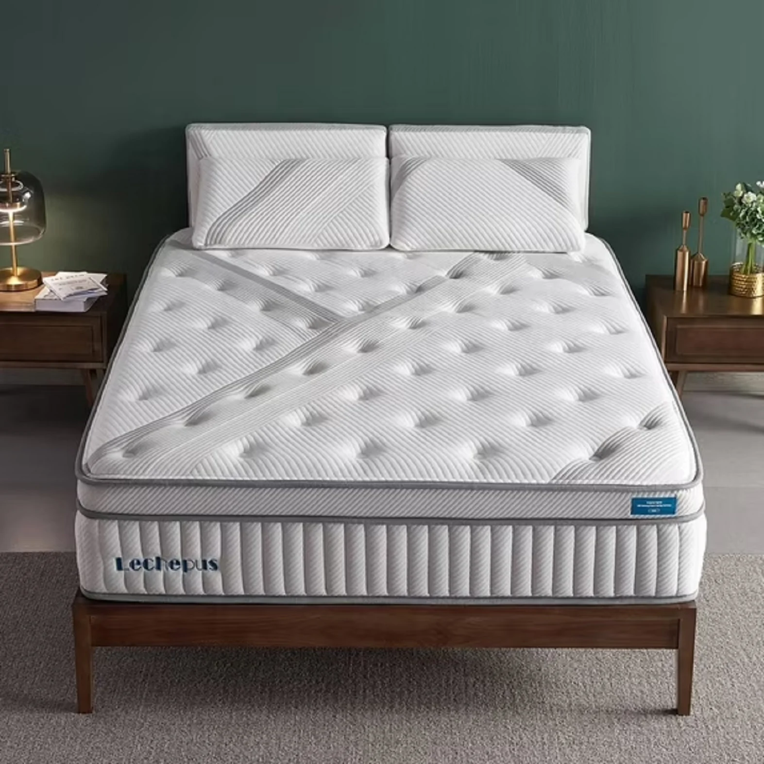 Lechepus Full Mattress, 14 inch Hybrid Foam Mattresses in a Box