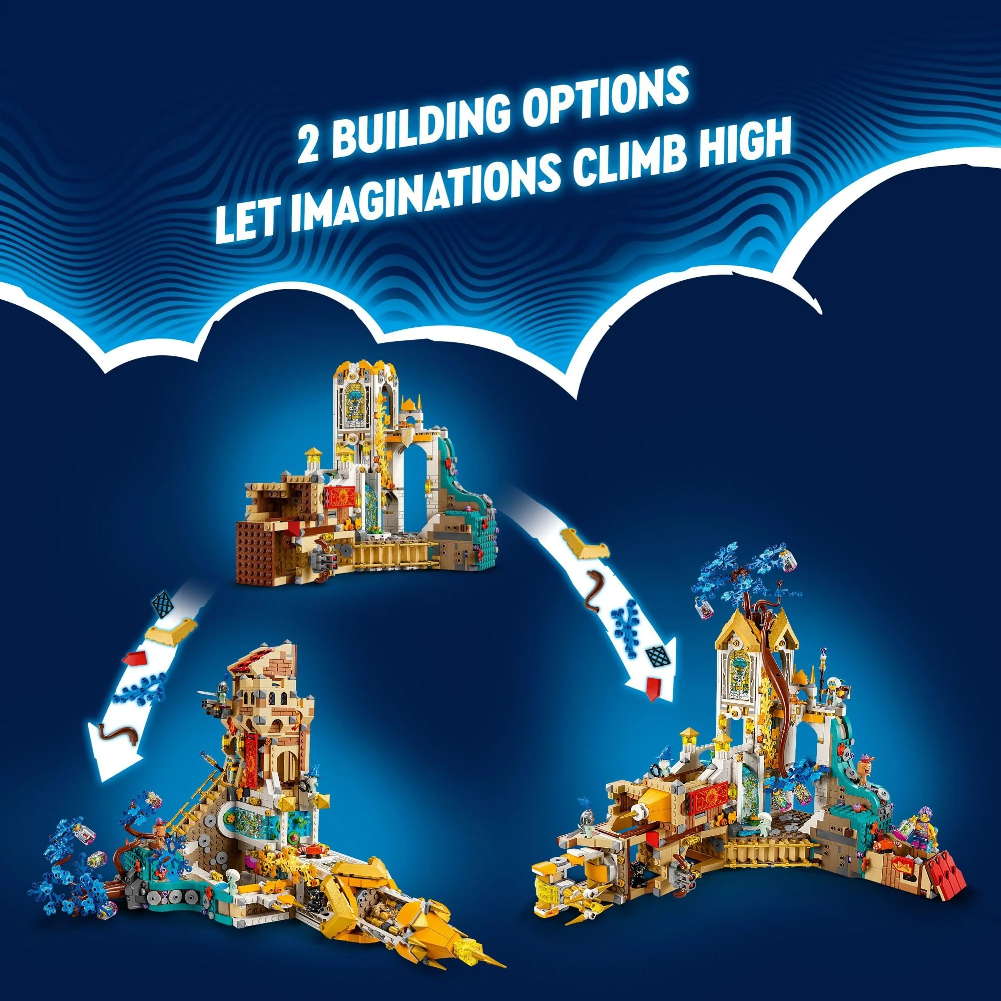 LEGO DREAMZzz Castle Nocturnia Building Toy, 1,742 Pieces, Dual Building Modes, Includes 6 Minifigures and Fantasy Creatures, Multicolor - Image 3