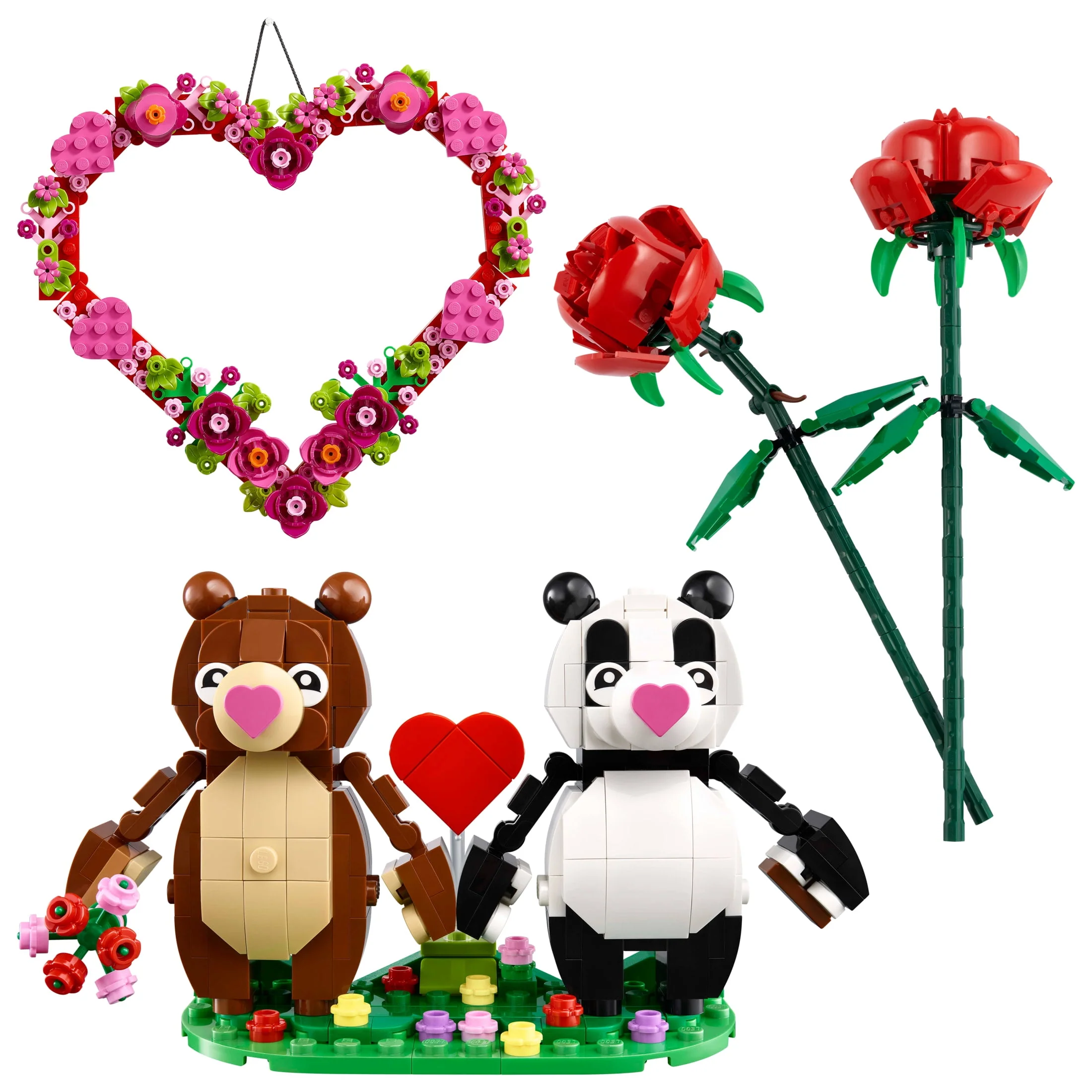 LEGO Hearts & Flowers Gift Set, 3 in 1 Building Toy Set, 661 Pieces, Multicolor, Ages 9+, 66817 - Image 3