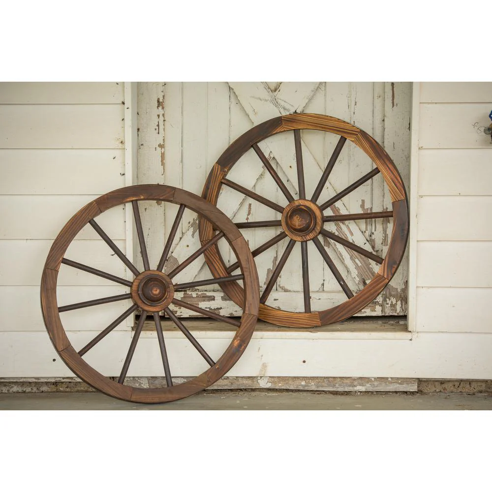 Leigh Country Charred Wagon Wheel Wall D cor