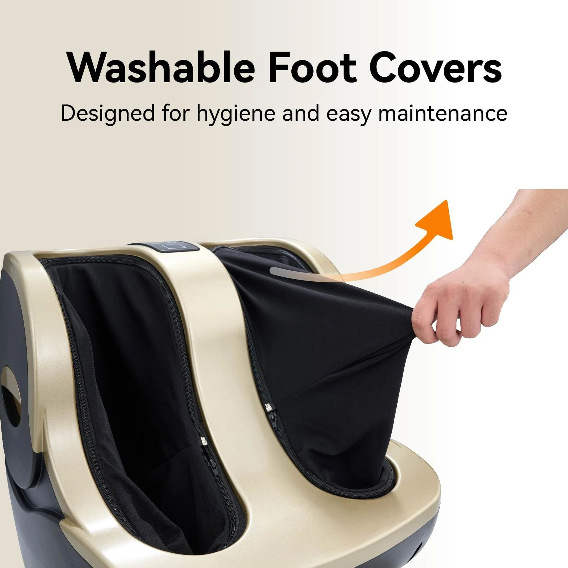 Lisonu 4007101S090 Smart Leg Massager, Champagne Gold Acupressure Foot Massager w/Shiatsu & Vibration - Image 6
