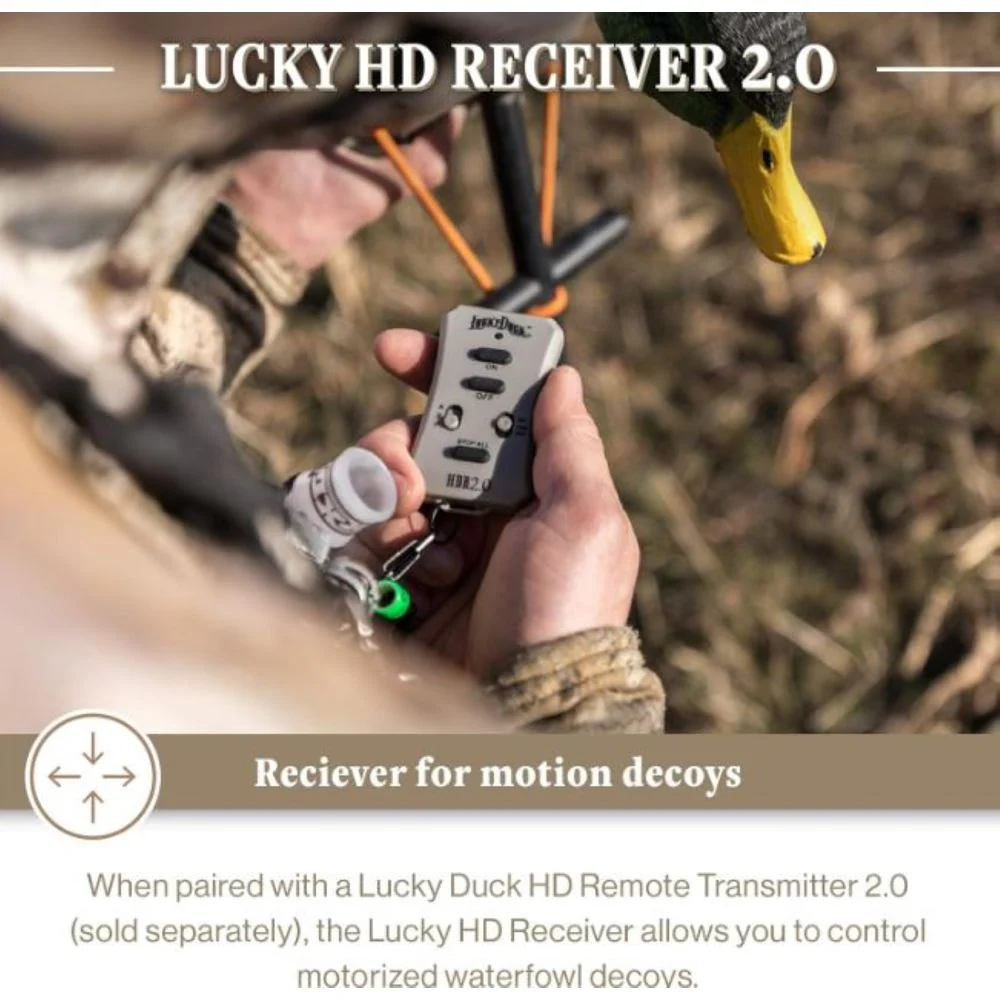 Lucky Duck 21-12525-0 Motorized Decoy Controls, Lucky HD Remote Kit or Receiver - Image 2