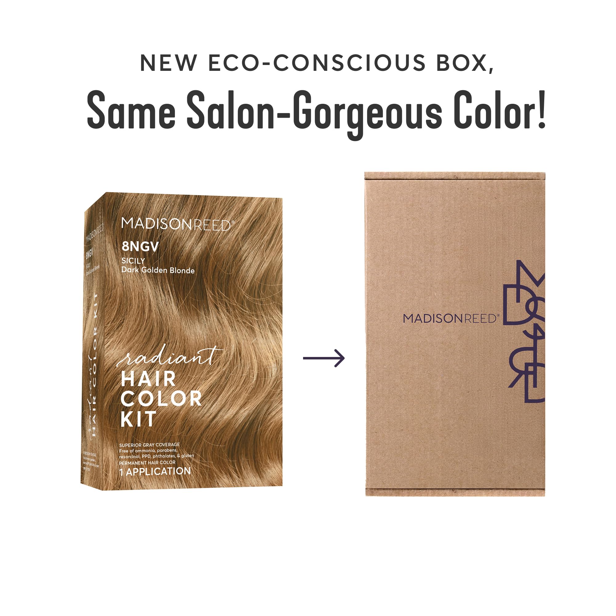 Madison Reed Radiant Permanent Hair Color Kit, Sicily Dark Golden Blonde 8NGV, Ammonia-Free, 8-Piece Set - Image 4