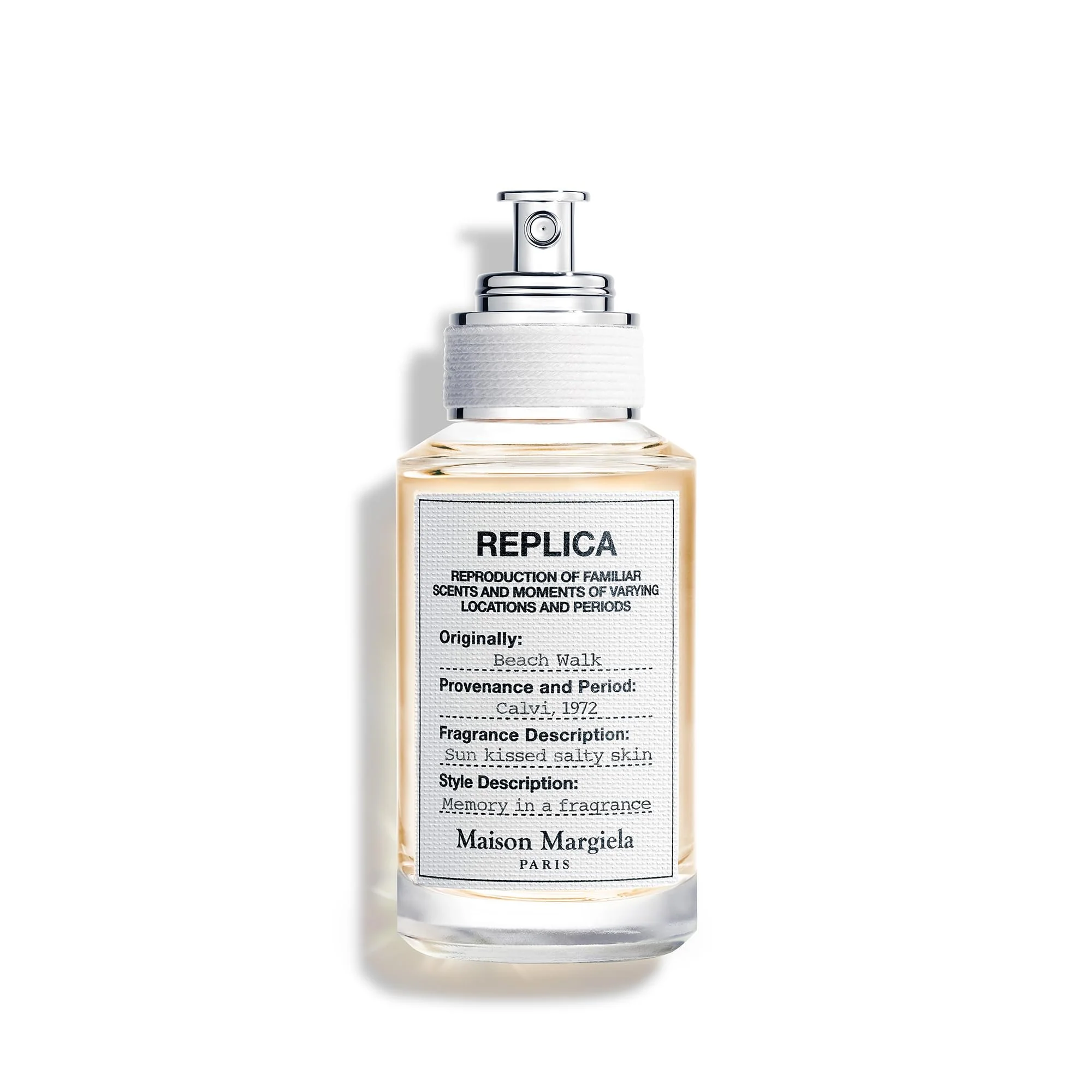Maison Margiela Replica Beach Walk Eau de Toilette, Fresh Ocean-Inspired Unisex Fragrance, 1 oz, 2415602
