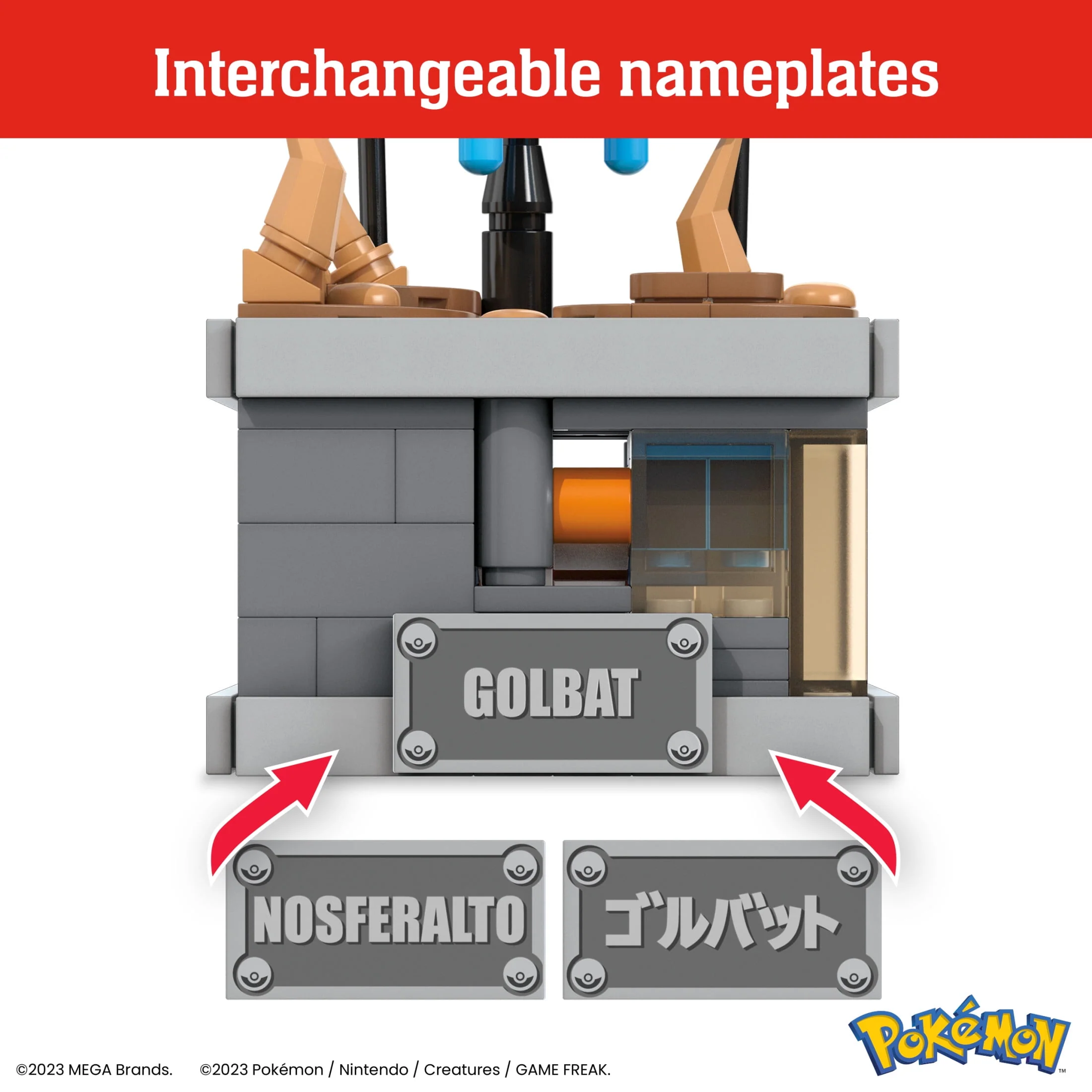 Mattel MEGA Pokmon Mini Motion Golbat Building Toy Set, 313 Pieces, Wing-Flapping Action, 5 Inch Figure, Collectible Construction Kit HTH72 - Image 4