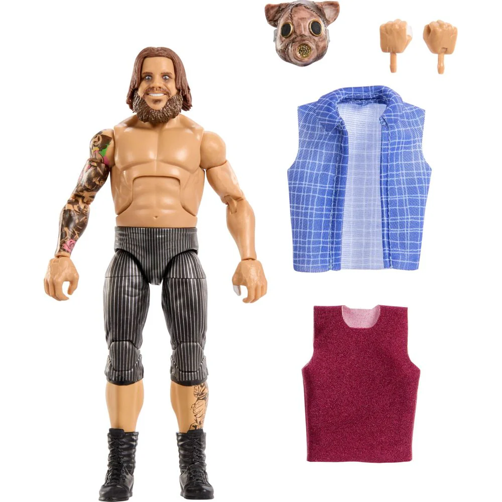 Mattel WWE Elite Joe Gacy Action Figure, 6-Inch Collectible with 25 Points of Articulation, TrueFX Technology, Interchangeable Hands, Accessories, Series 120 - Image 6