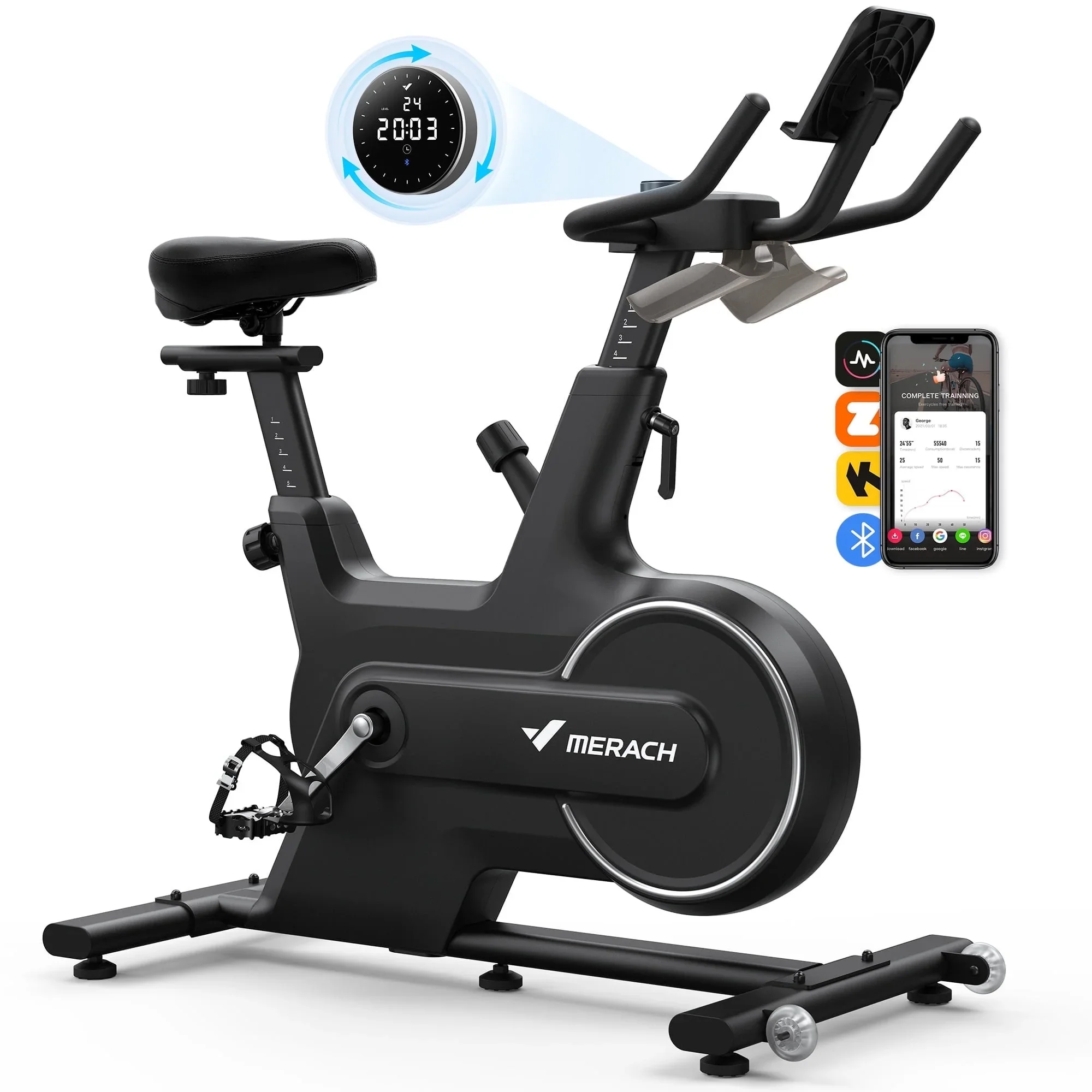 MERACH Exercise Bike, Indoor Cycling Bike for Home
