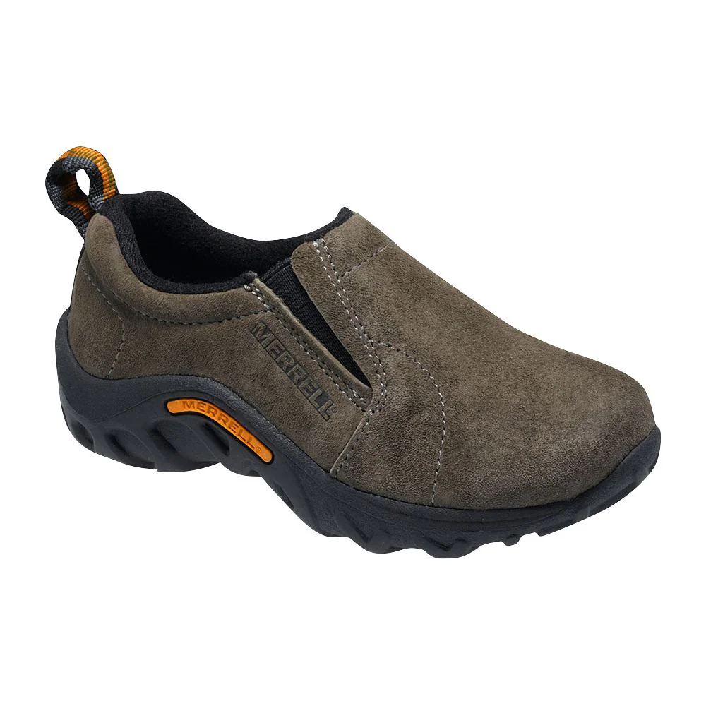 Merrell Jungle Moc Suede Slip-On Shoes for Kids - Gunsmoke - 1 Kids