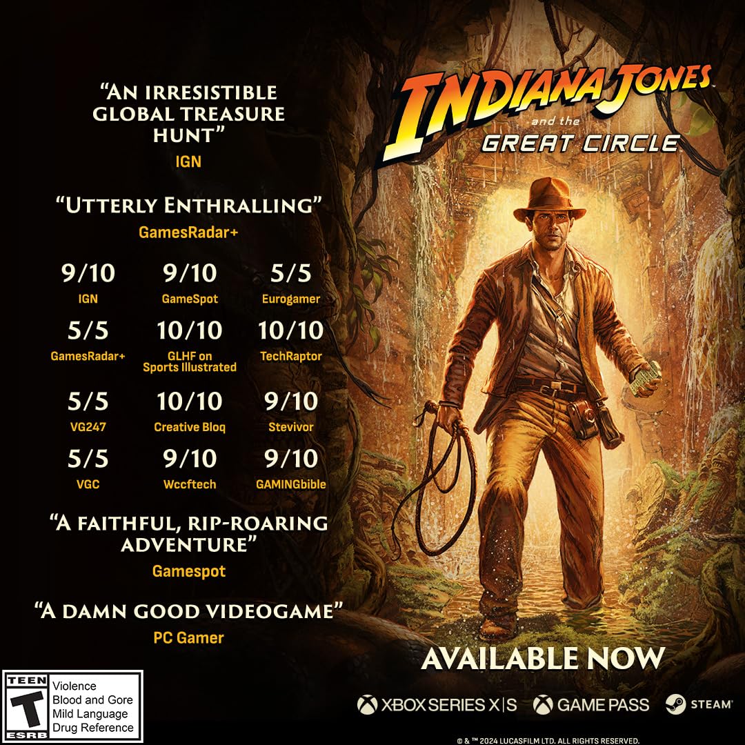 Microsoft Indiana Jones and the Great Circle Collector's Edition PC Game with Allmaker Relic Replica, 11-Inch Globe, Adventure Journal, SteelBook, Story DLC, Digital Artbook - Image 4