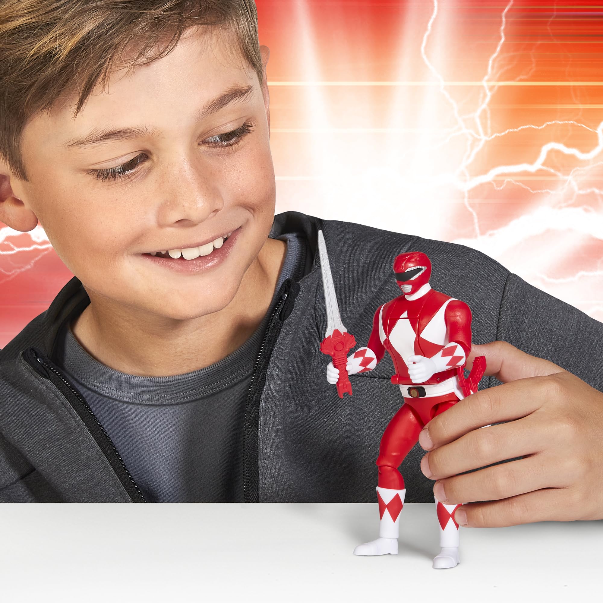 Mighty Morphin Power Rangers 68021 Auto-Morphin Red Ranger by Playmates Toys - Image 3