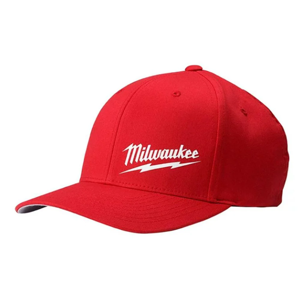 Milwaukee 04R-SM FlexFit Red Fitted Womens Hat S/M