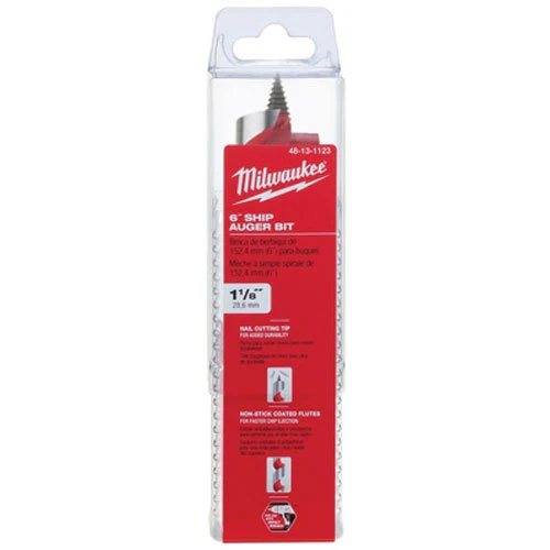 Milwaukee 48-13-1123 1-1/8-by-6-Inch Ship Auger Bit - Image 2