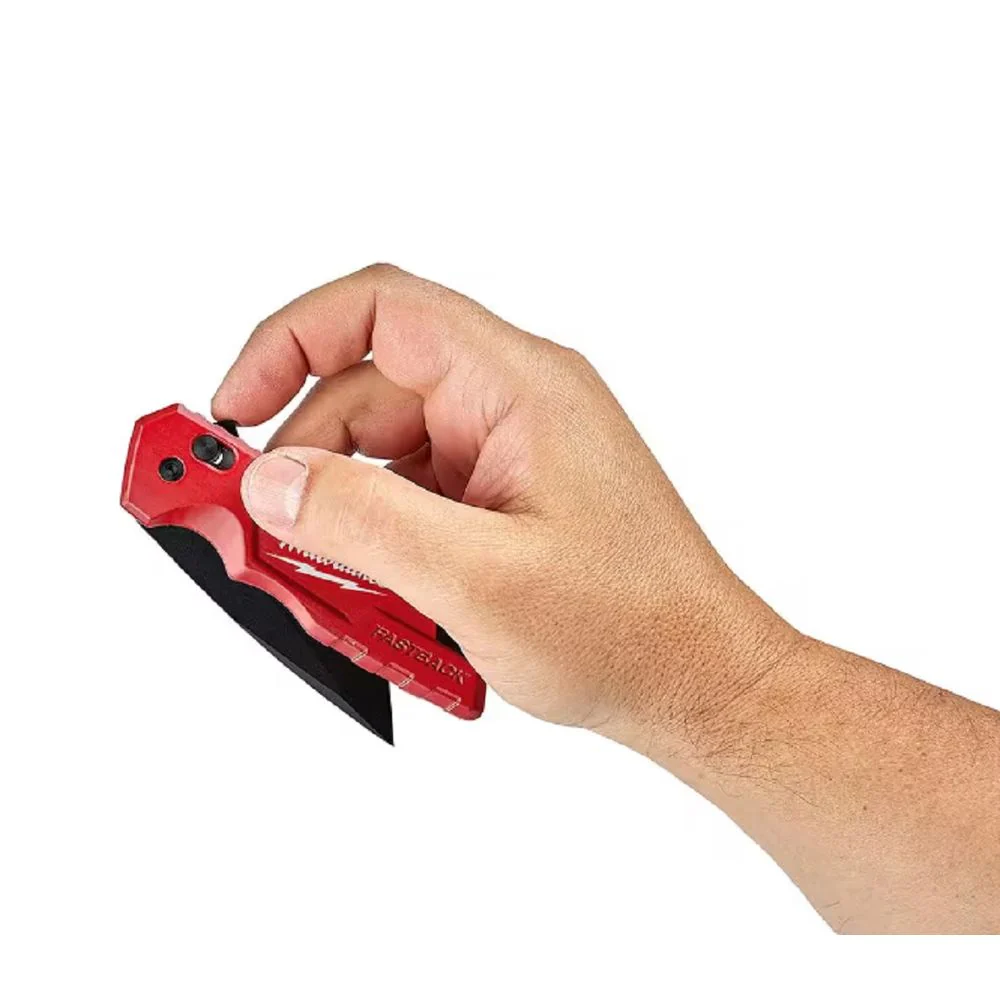 Milwaukee 48-22-1530 Fastback Stainless Steel Spring Assisted Folding Knife With 2.95" Blade, Red - Image 3