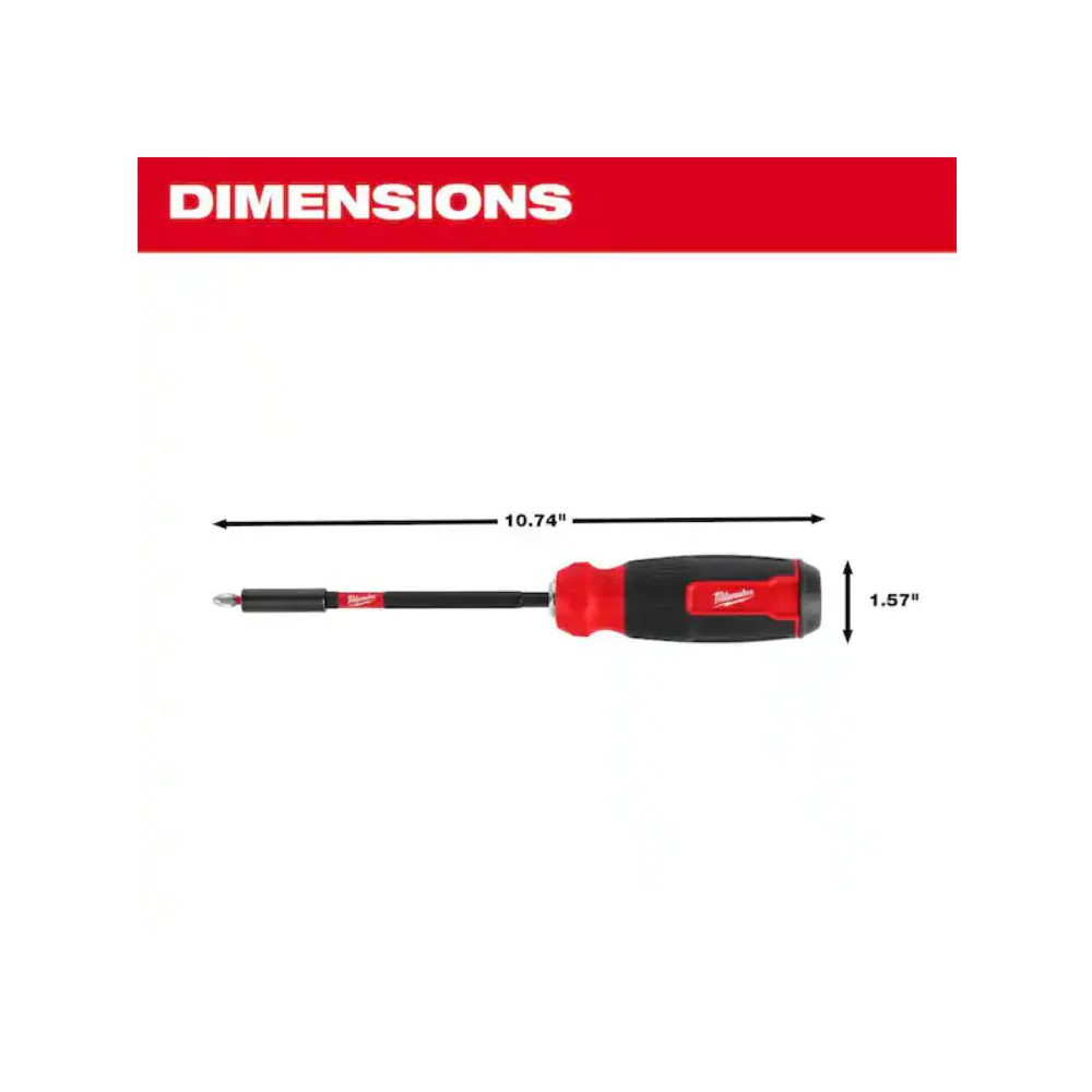 Milwaukee 48-22-2915 14-in-1 Multi-Bit Screwdriver with SHOCKWAVE Impact Duty Bits - Image 2