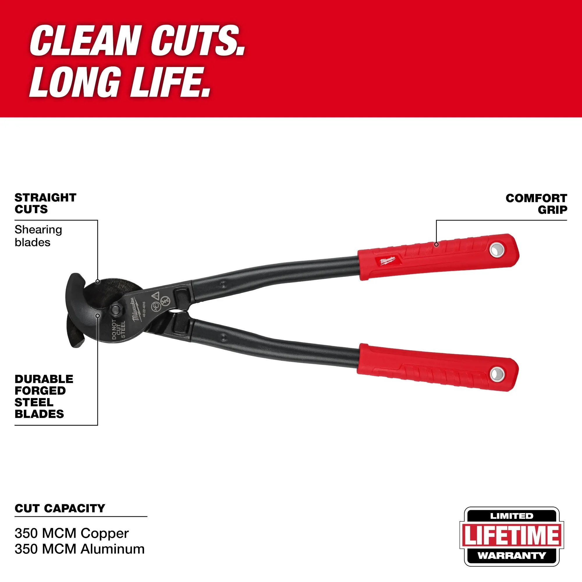 Milwaukee 48-22-4016 17" Utility Cable Cutter - Image 2