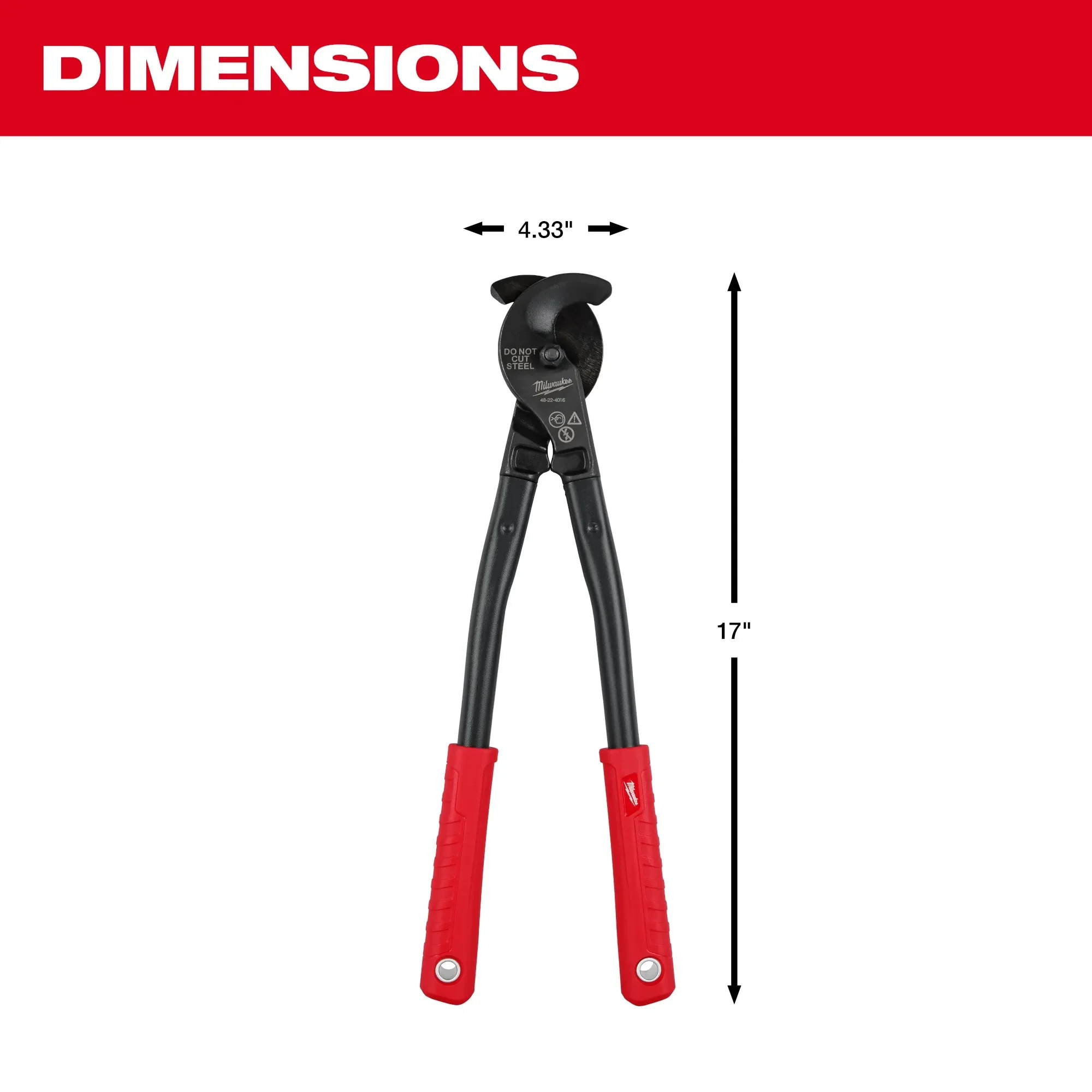 Milwaukee 48-22-4016 17" Utility Cable Cutter - Image 3