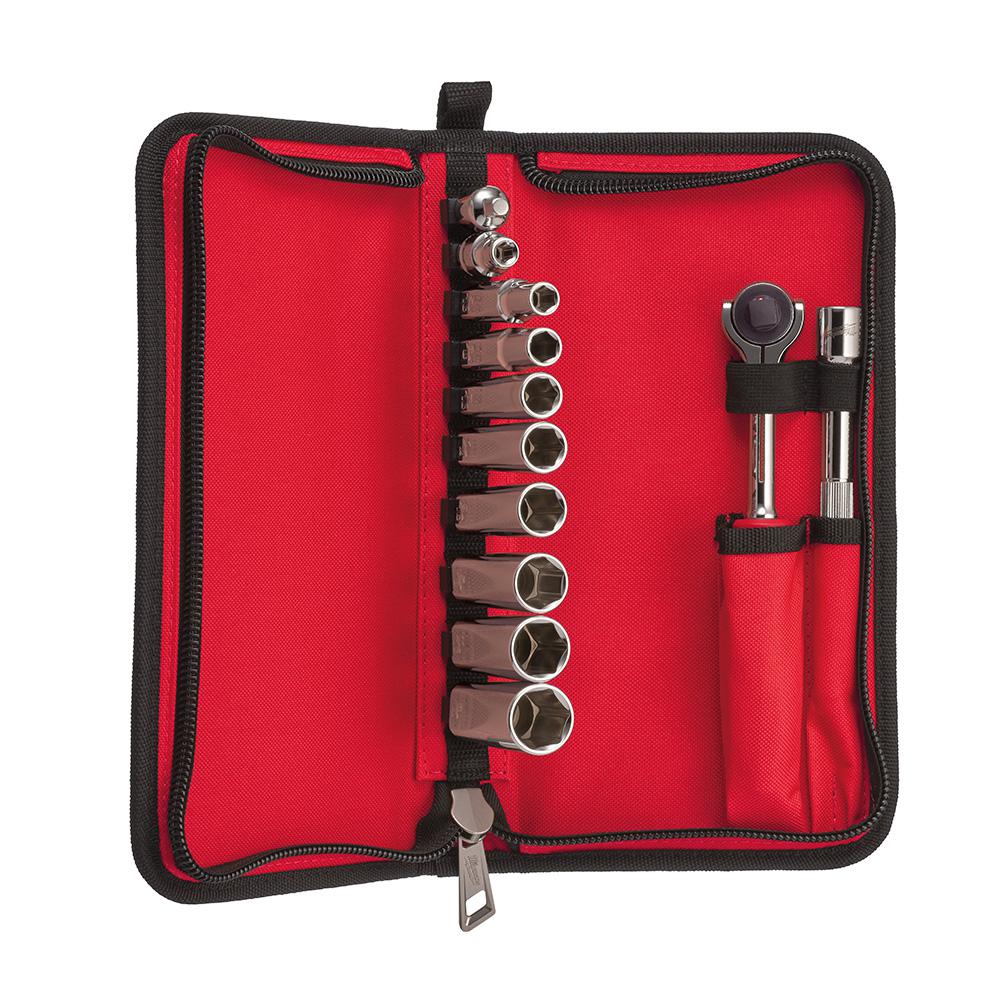 Milwaukee 48-22-9000 3/8 in. Drive SAE Socket Set (12-Piece)