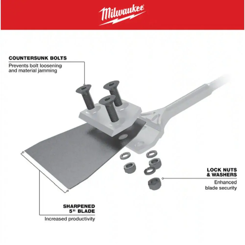 Milwaukee 48-62-1914 SDS Plus Floor Scraper Replacement Kit - Image 2