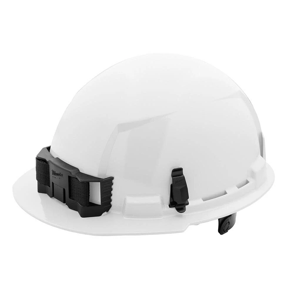 Milwaukee 48-73-1120 BOLT White Front Brim Hard Hat w/6pt Ratcheting Suspension (USA) - Type 1, Class E
