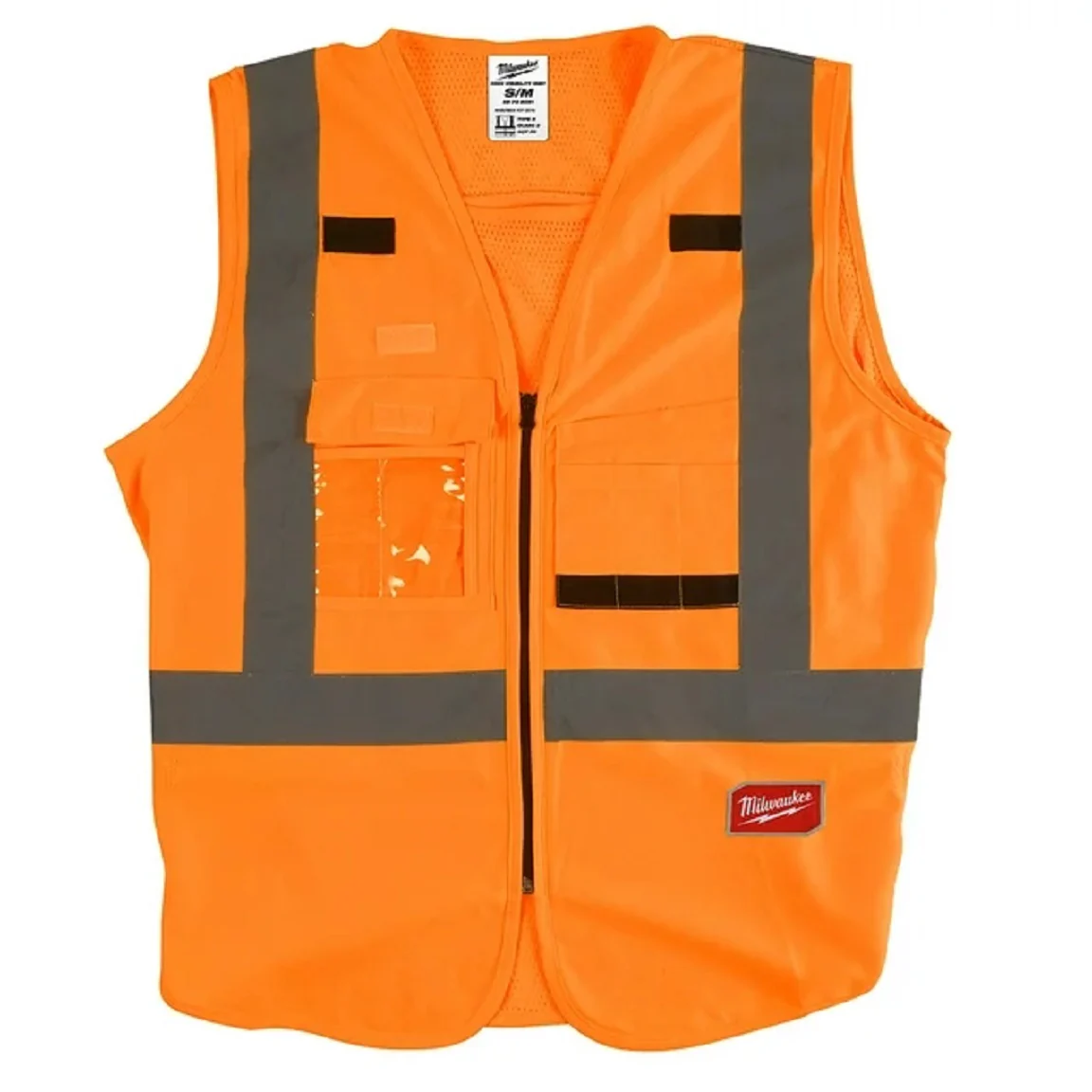 Milwaukee 48-73-5031 Class 2 High Visibility Orange Safety Vest - S/M