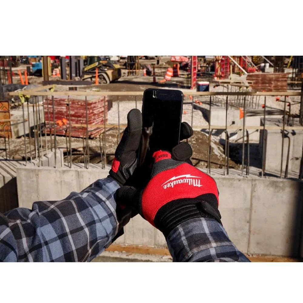 Milwaukee 48-73-8773 Smartswipe Men's Anti-Vibration Gloves Black/Red XL 1 Pk - Image 3
