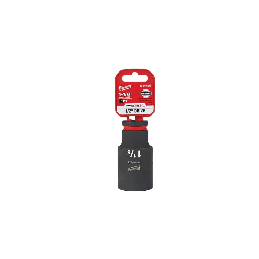 Milwaukee 49-66-6232 SHOCKWAVE Impact Duty 1/2"Drive 1-1/8" Deep 6 Point Socket - Image 7