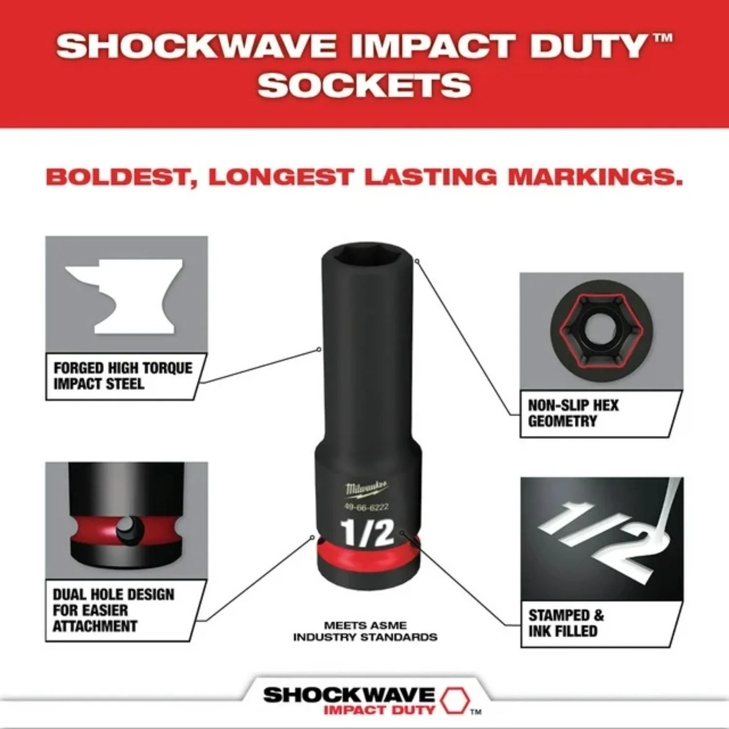 Milwaukee 49-66-7017 Impact Socket Set - Image 3