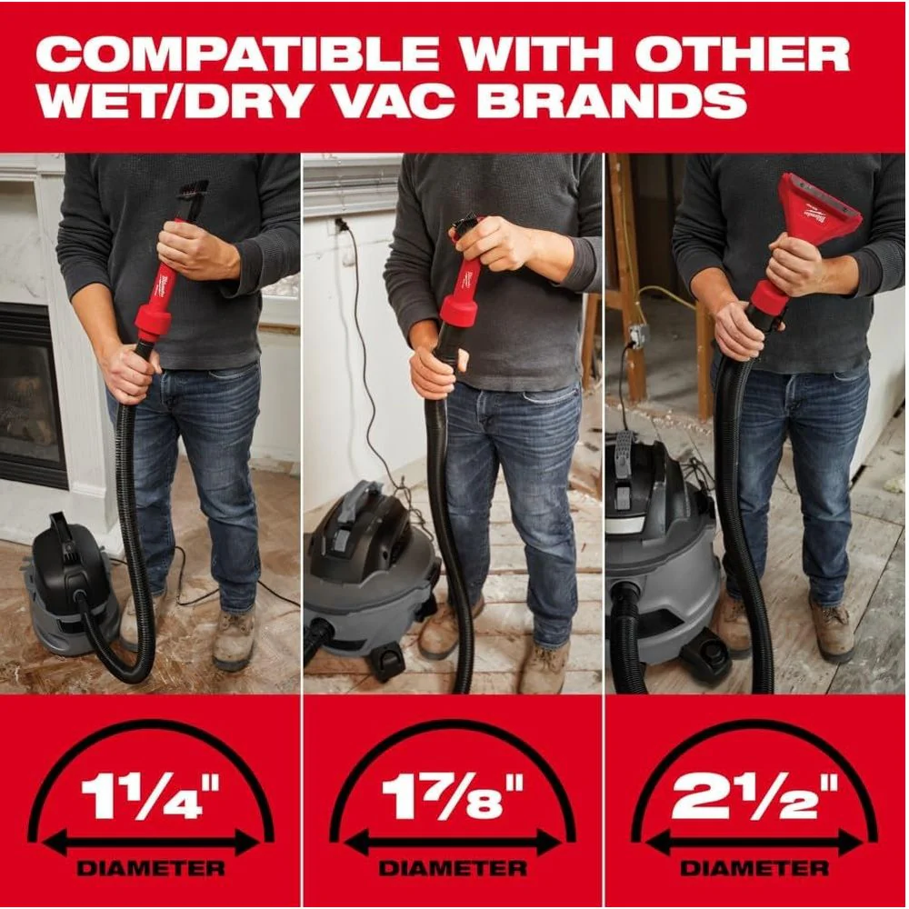 Milwaukee 49-90-2030 Air-Tip 16" L Shop Vac Flexible Long Reach Wet/Dry Vac Crevice Tool 1 pc - Image 2