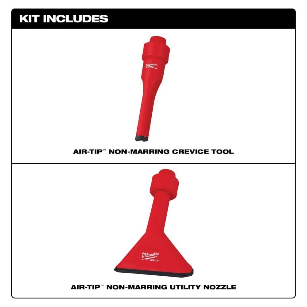 Milwaukee 49-90-2034 Air-Tip 4.33 L X 9.1 in. W Non Marring Utility Vacuum Nozzle 2 pc - Image 3