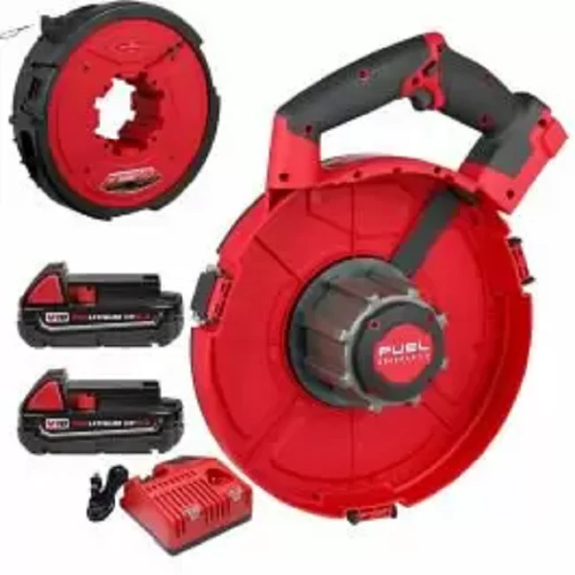 Milwaukee Electric Tool 2873A-22 M18 Fuel Angler 120' Steel Pulling Fish Tape W/2Ah Bats - Image 2