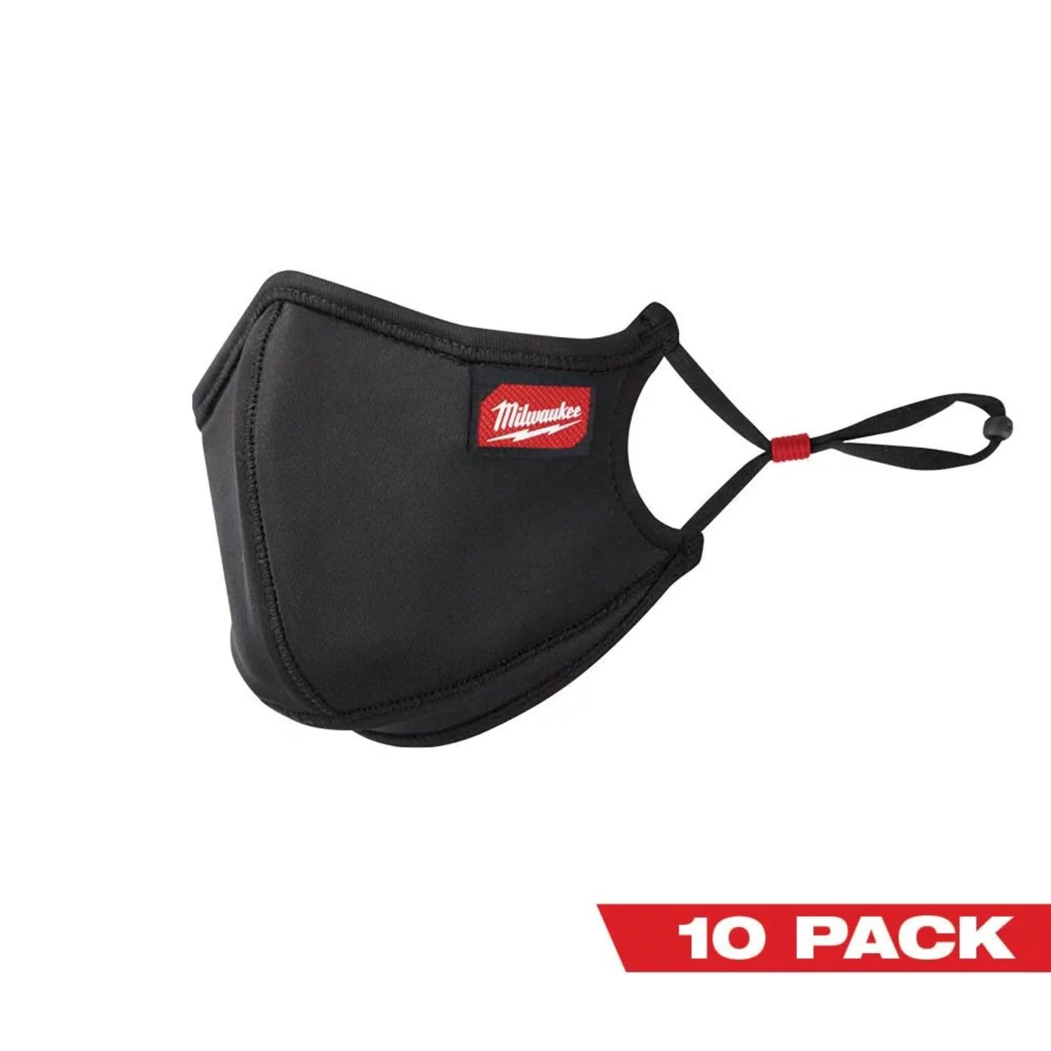 Milwaukee Electric Tool 48-73-4239 3-Layer Performance Face Mask 10PK L/XL Black
