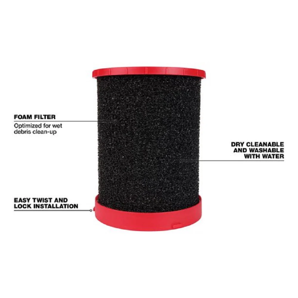 MILWAUKEE ELECTRIC TOOL 49-90-1990 Shop Vac Wet Dry Vac Filter 1 pc - Image 2