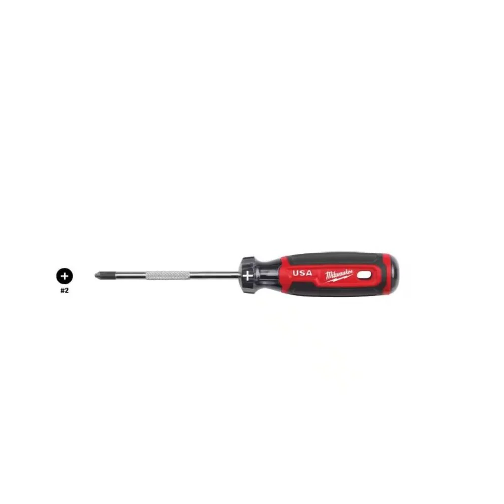 Milwaukee MT202 4" Number 2 Phillips Screwdriver With Cushion Grip