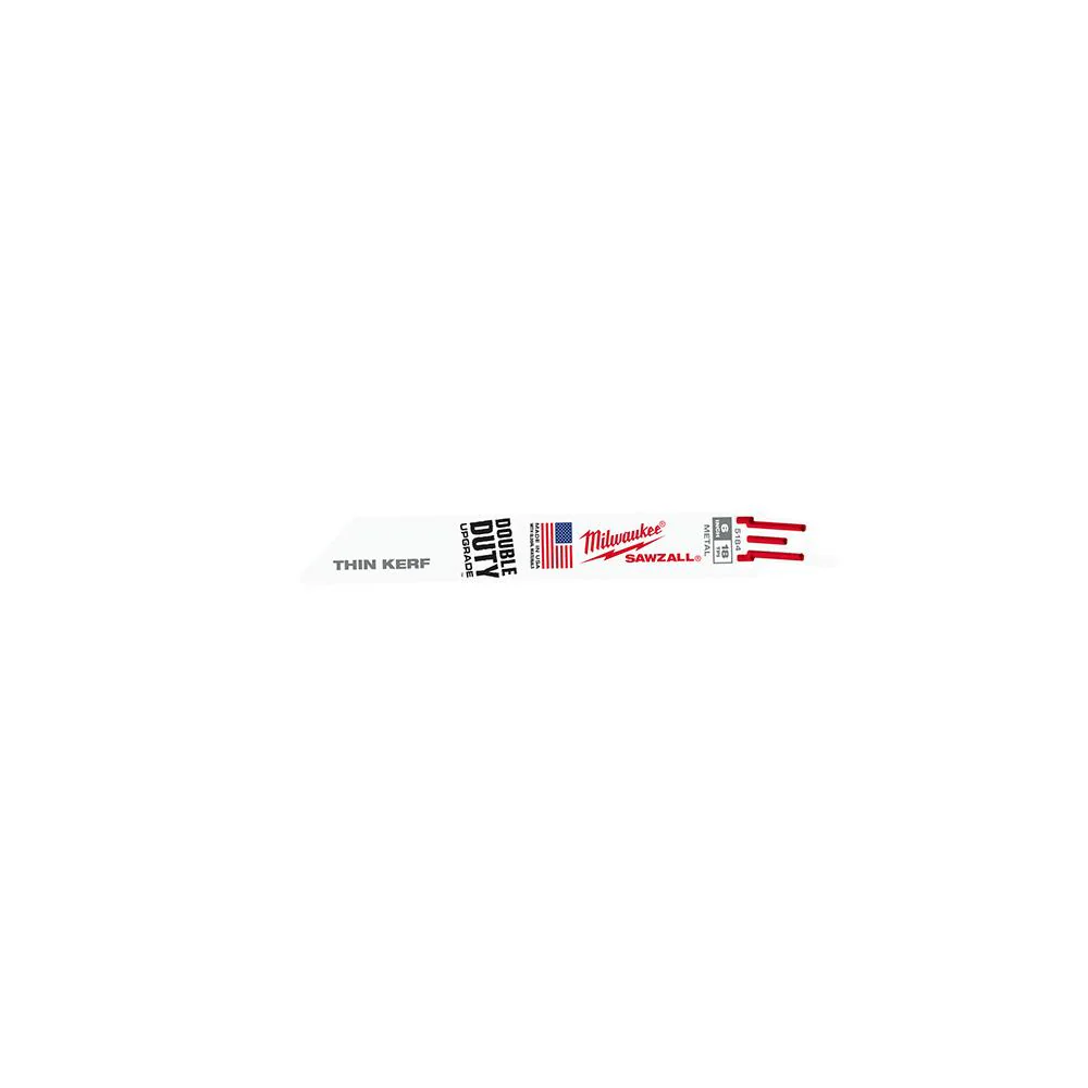 MILWAUKEE THIN KERF SAWZALL BLADE, 6 IN., 18 TPI, 50 PER PACK - Image 2