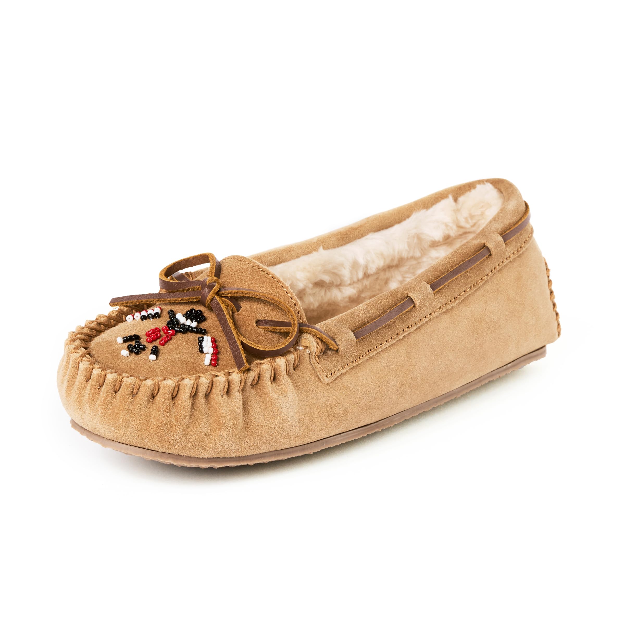 Minnetonka 4000101 Cally Thunderbird Slippers for Women - Cinnamon - 6M