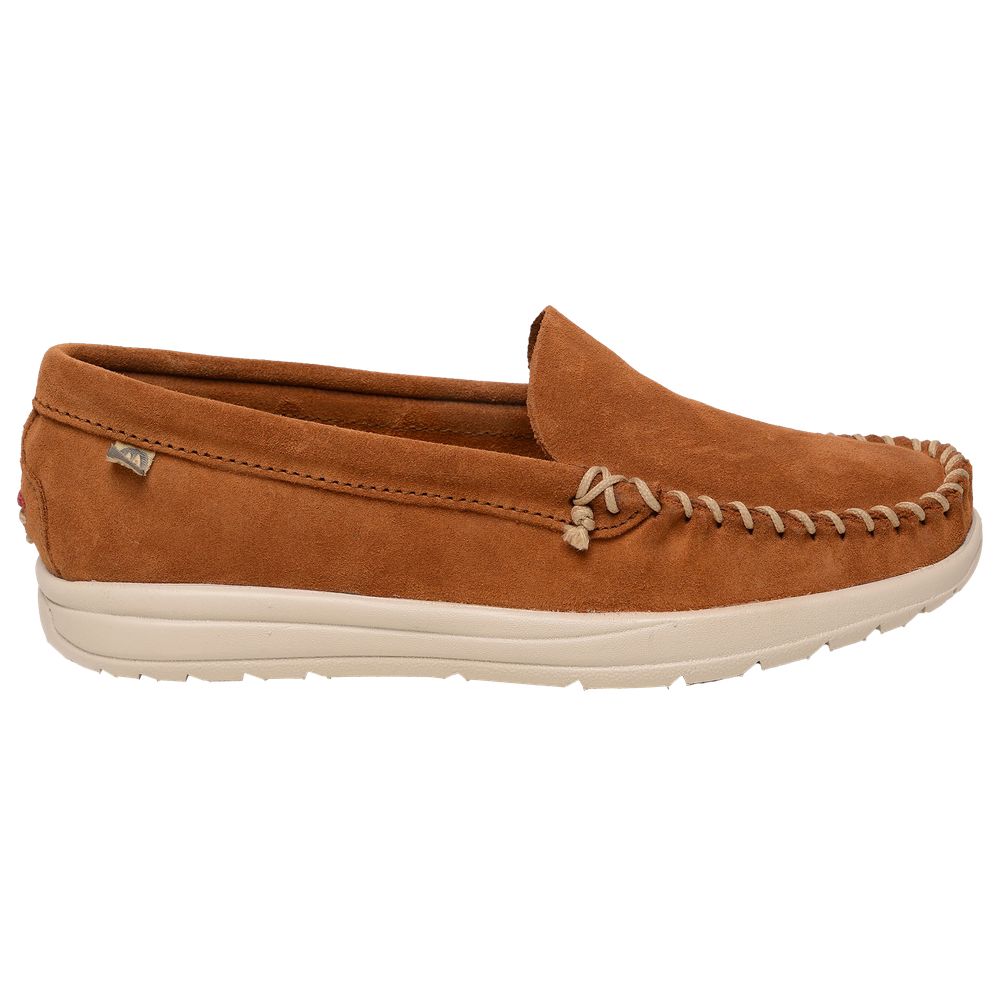 Minnetonka Discover Classic Moccasins for Ladies - Brown - 9M - Image 3