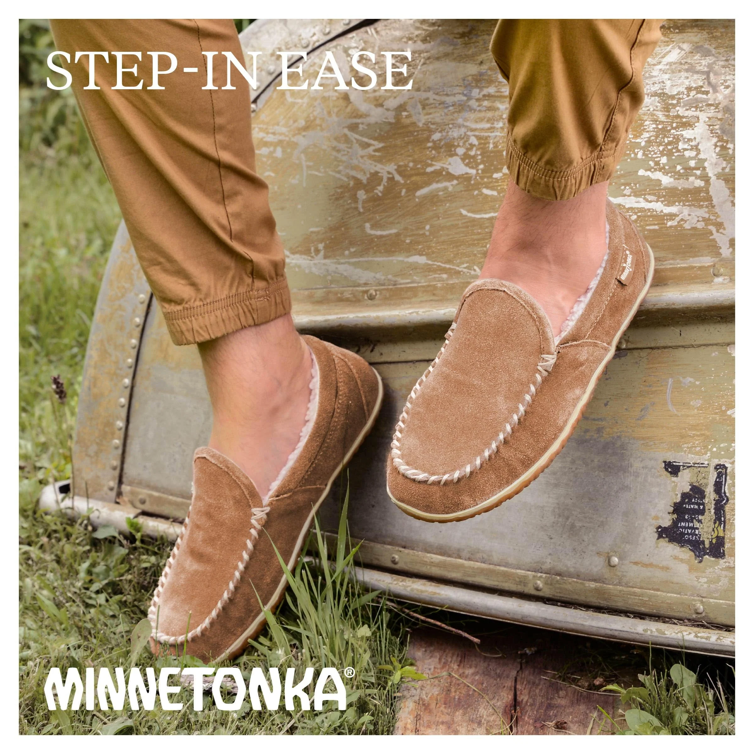 Minnetonka Moccasin Tilden Mocs for Men - Autumn Brown - 10W - Image 2