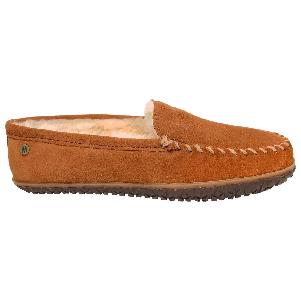 Minnetonka Sheepskin Tobie Slippers for Men - Brown - 9M - Image 7