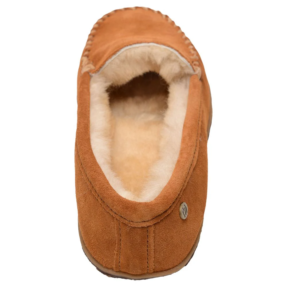 Minnetonka Sheepskin Tobie Slippers for Men - Brown - 9M - Image 8
