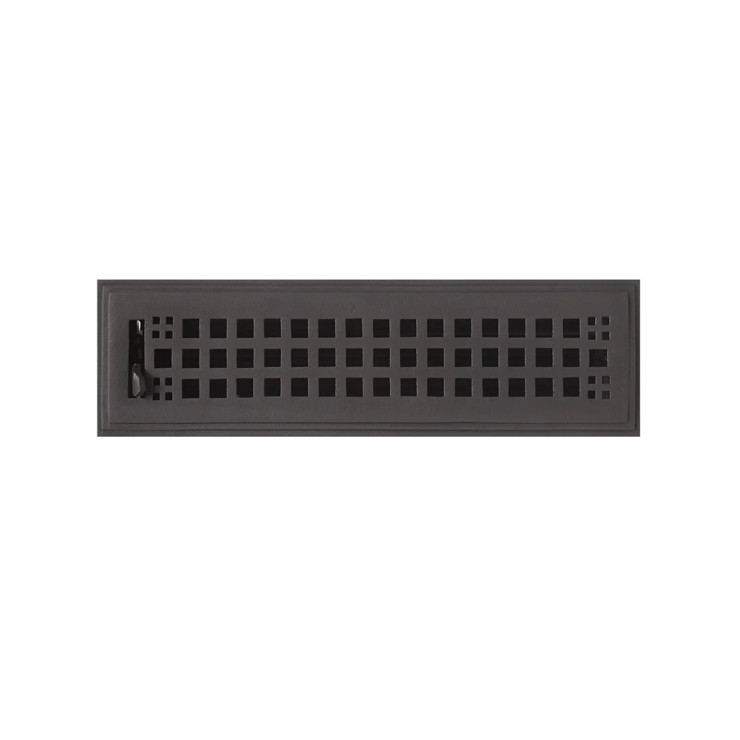 Mission Bronze Floor Register - 2-1/4" x 12" (3-1/4" x 13" Overall)