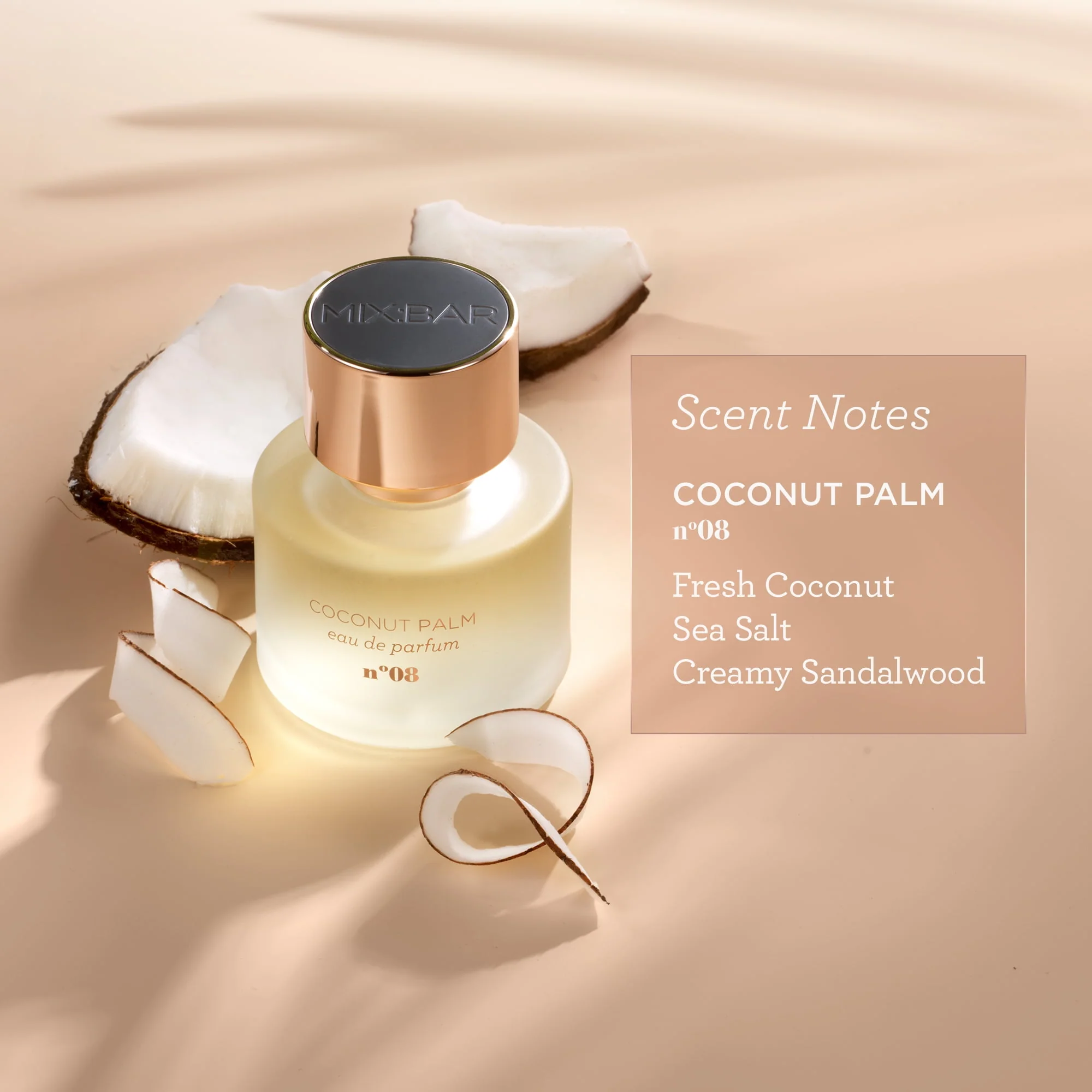 MIX:BAR Coconut Palm Eau de Parfum Spray, Long-Lasting Tropical Fragrance, Vegan, Cruelty-Free, 1.7 oz, 79992287 - Image 3