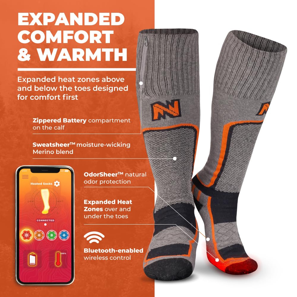 Mobile Warming Mwus22220523 Pro Heated Merino Socks - XL - Image 3