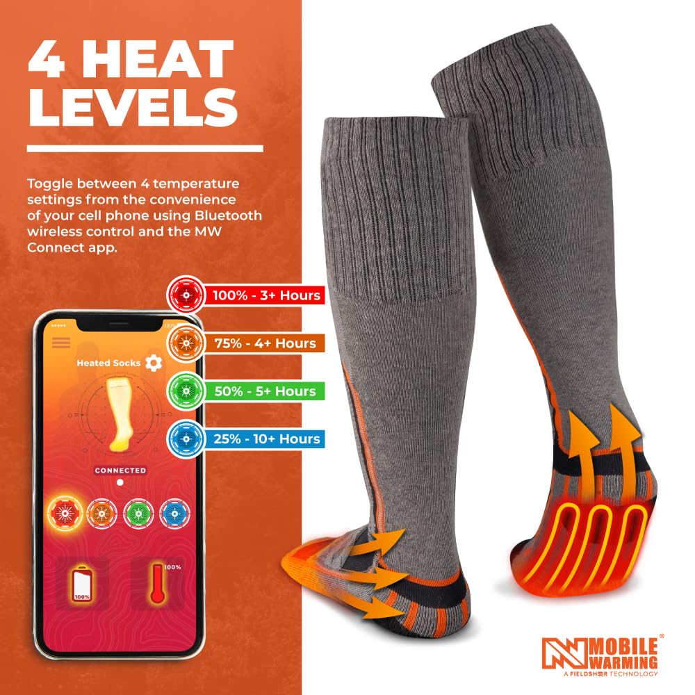 Mobile Warming Mwus22220523 Pro Heated Merino Socks - XL - Image 5