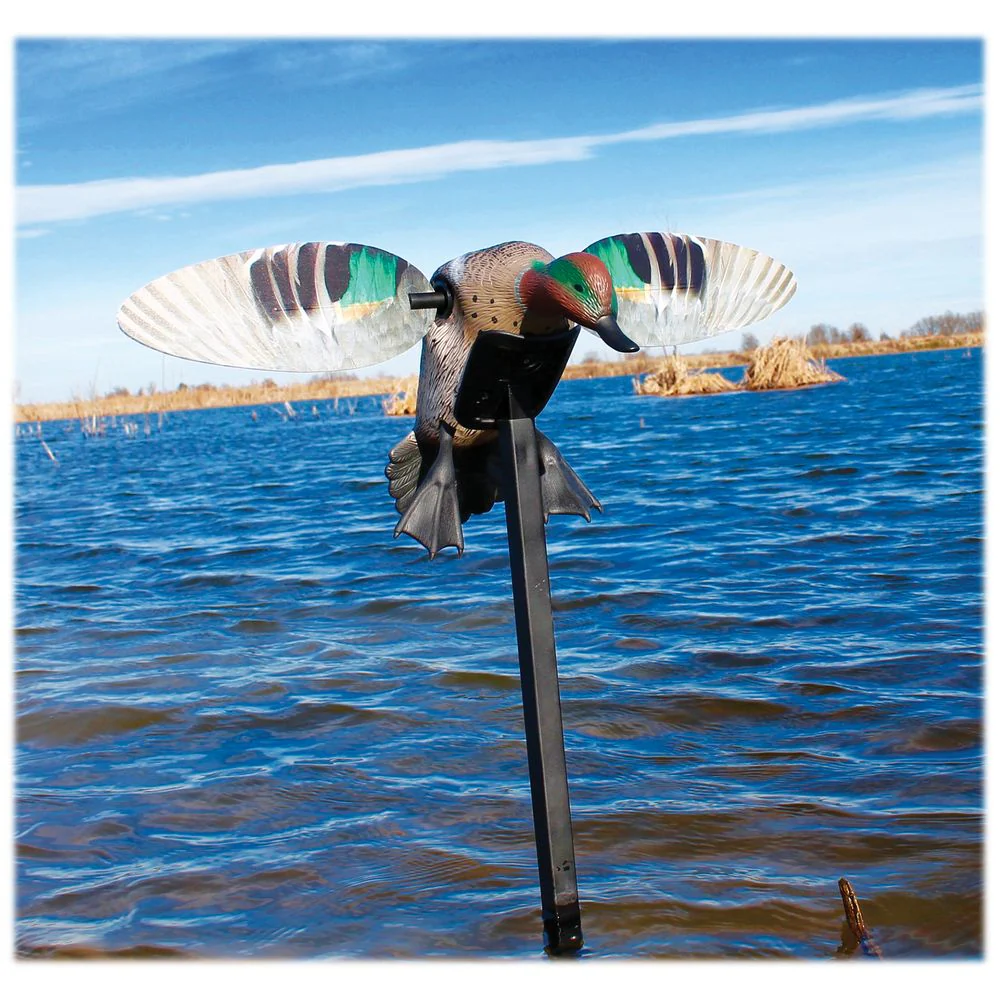 MOJO Hw2474-3P Elite Series Green-Winged Teal Motorized Duck Decoy - Image 3