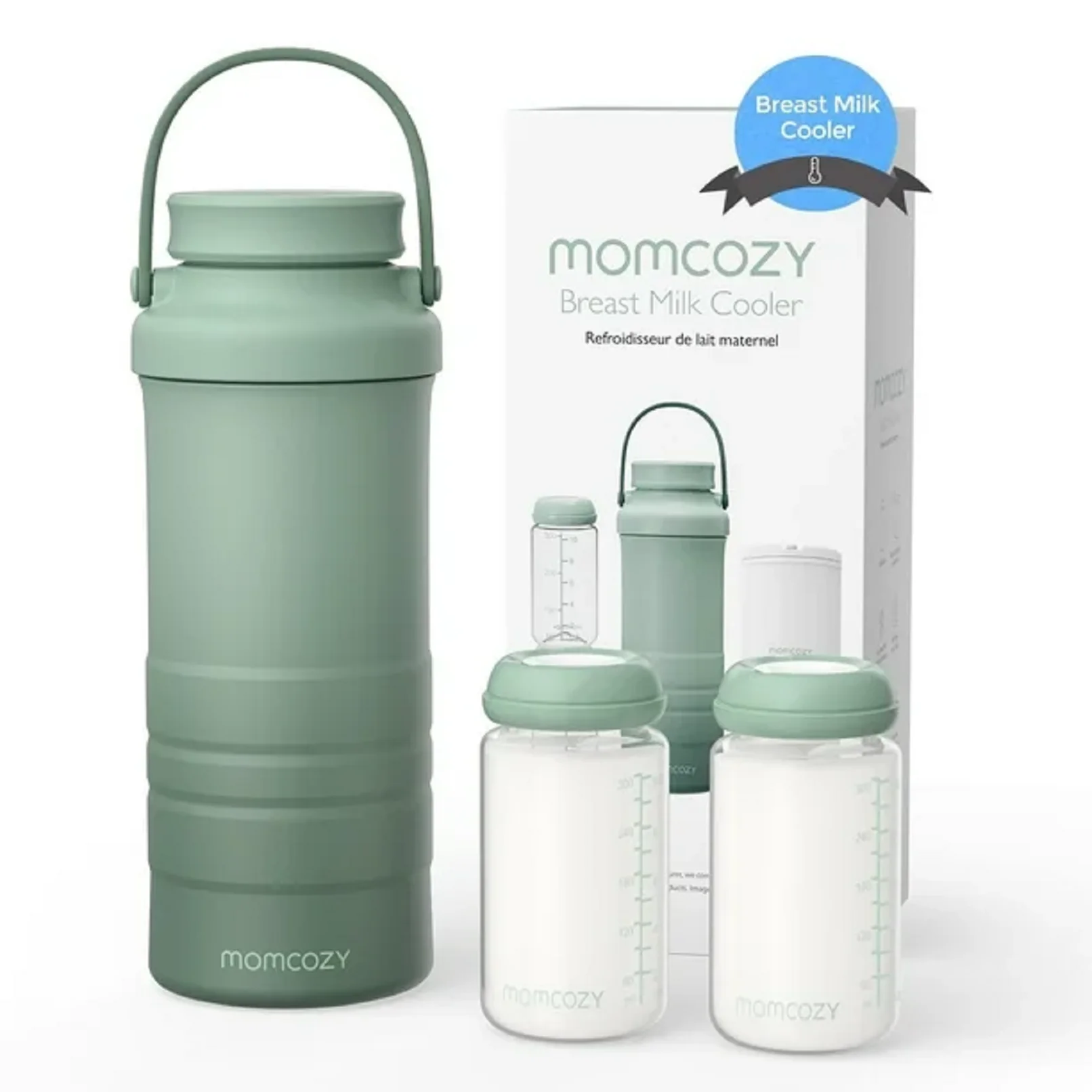 Momcozy CM001 22oz Portable Breast Milk Cooler, Green