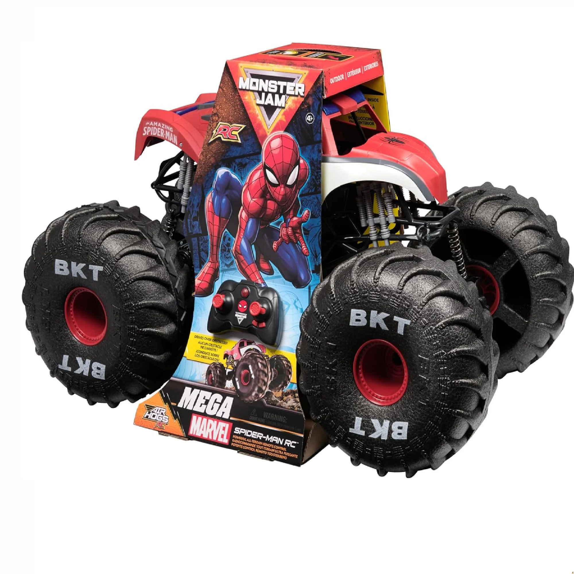 Monster Jam 6070554 Marvel Mega Spider-Man RC Monster Truck, All-Terrain - Image 3