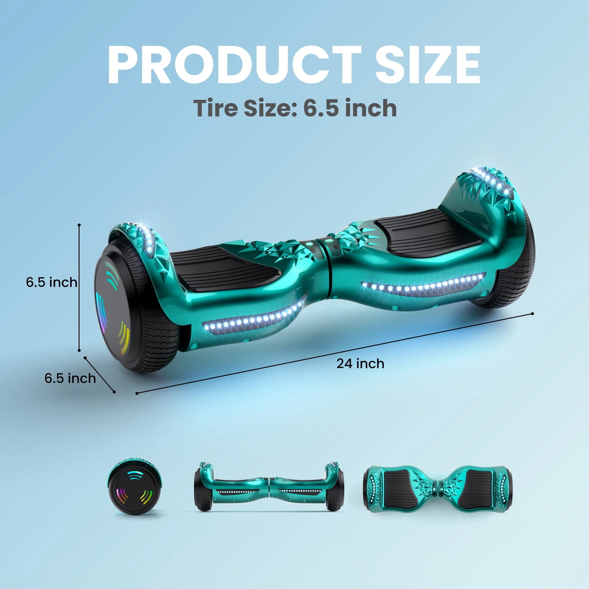 Mosta LBW30 Electric Hoverboard with New Version Bluetooth, Sweet Gummy -K6 - Image 3