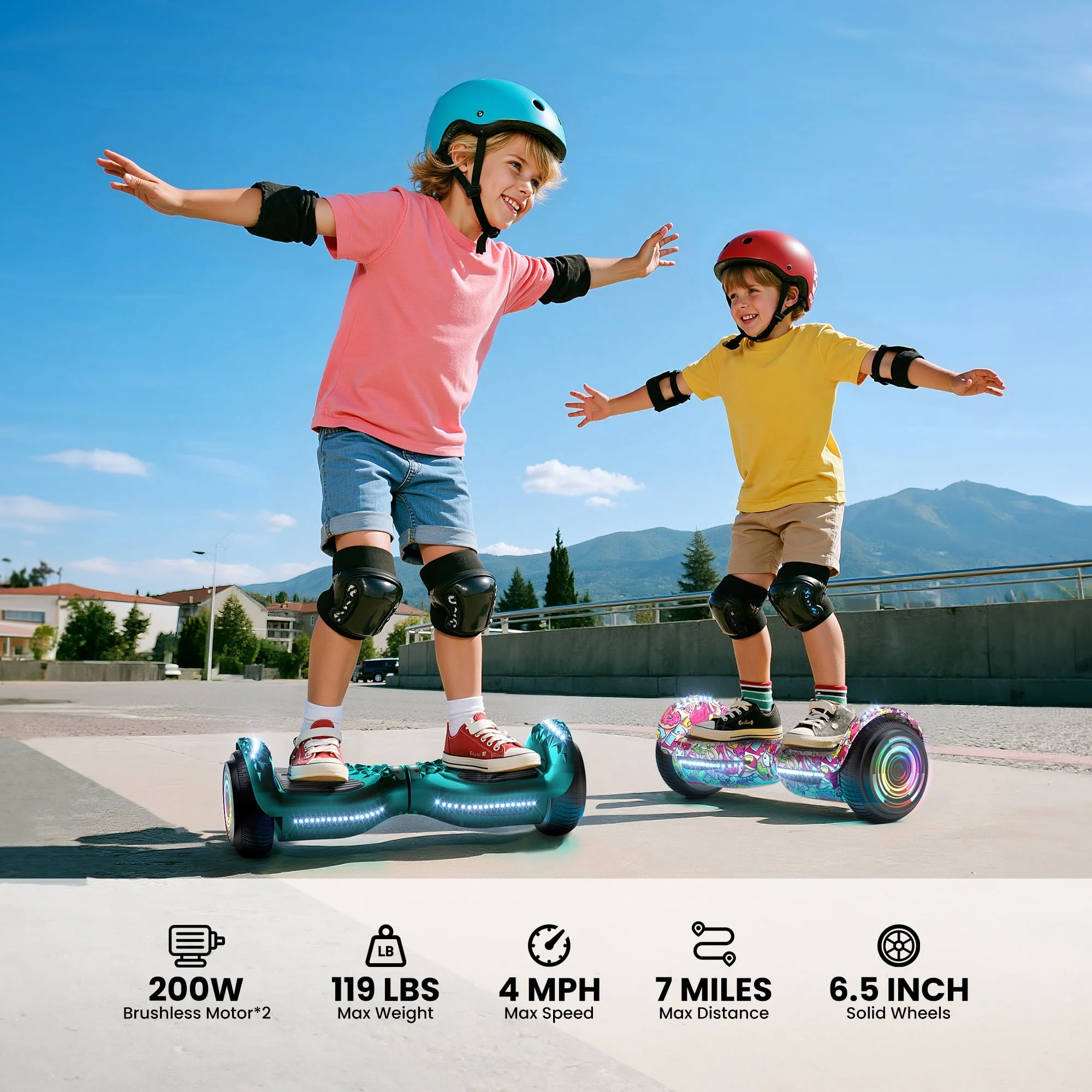 Mosta LBW30 Electric Hoverboard with New Version Bluetooth, Sweet Gummy -K6 - Image 6