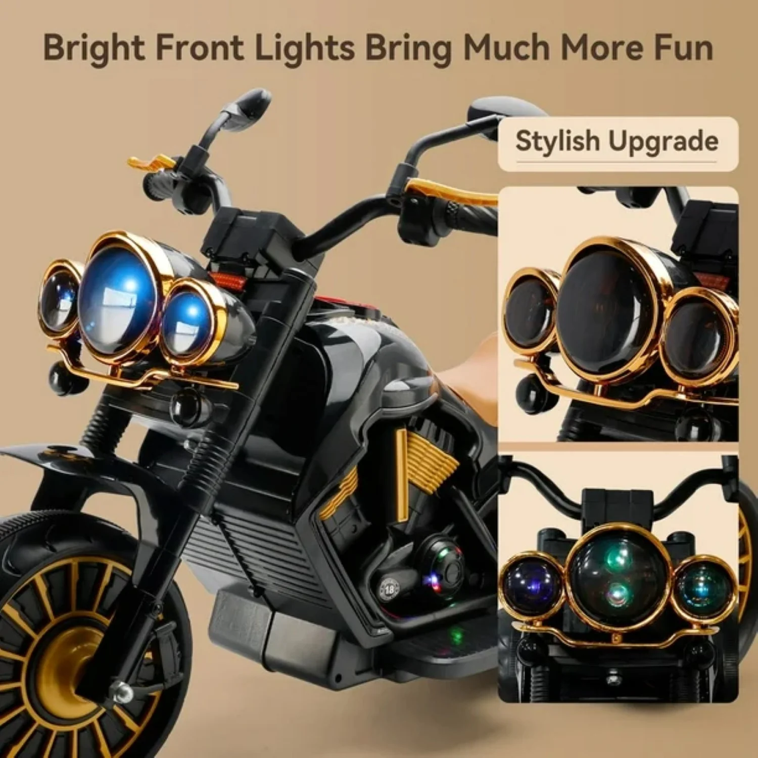 MotorGenic 10S3PHTF Kids Electric Motorcycle Ride On Toy - Image 2