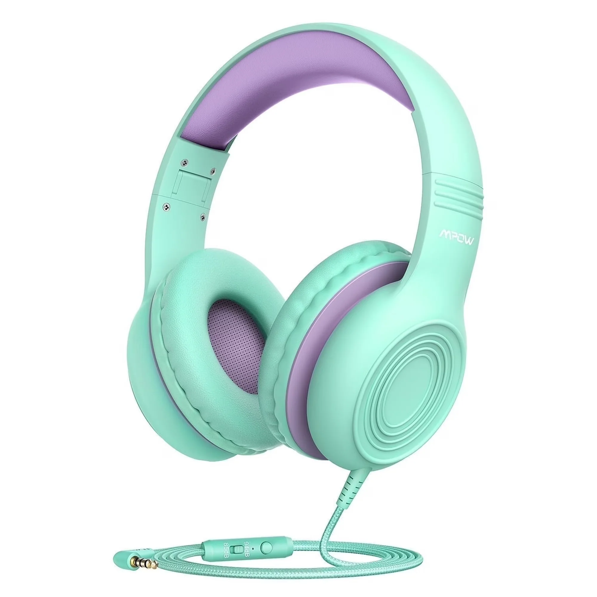 Mpow BH297B Kids Headphones with Microphone, 85/94dB Volume Limit, Green - Image 2